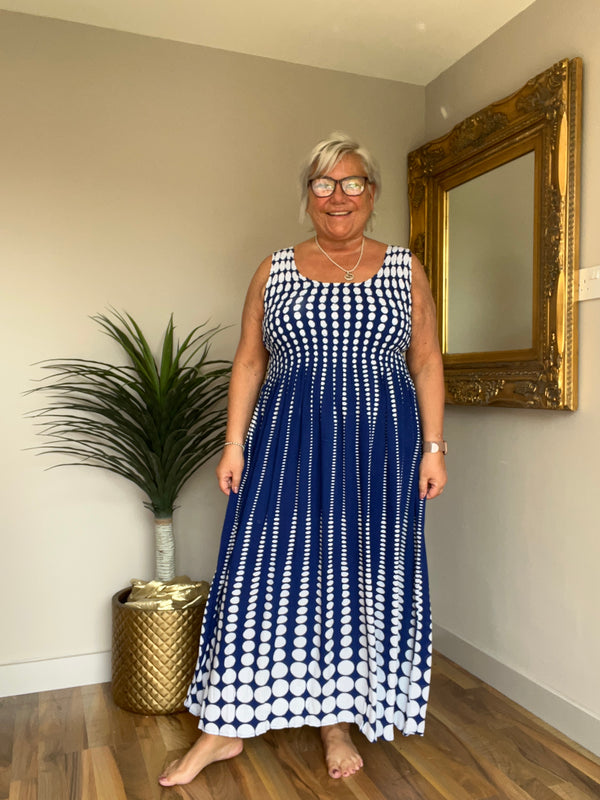 Dotty Sleeveless Dress