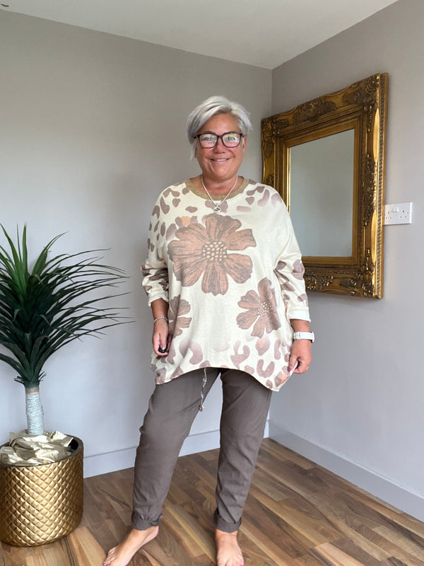 Lightweight Knit Floral Top