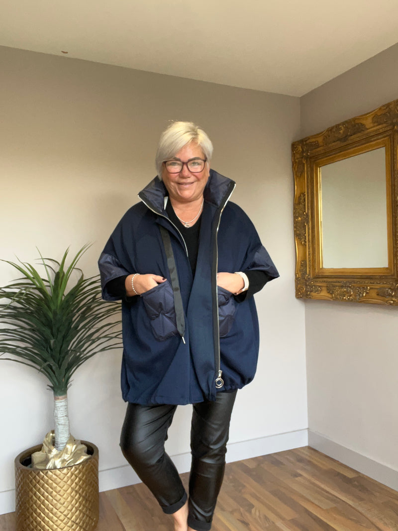 Lightweight Quilted Trim Jacket