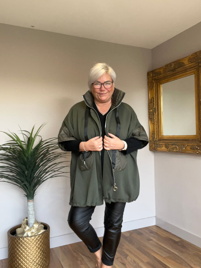 Lightweight Quilted Trim Jacket