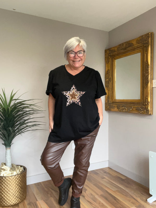 Puff Sleeved T-shirt - Star