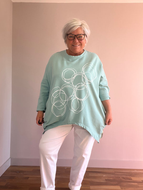 Dolly Dipsided Sweat Top