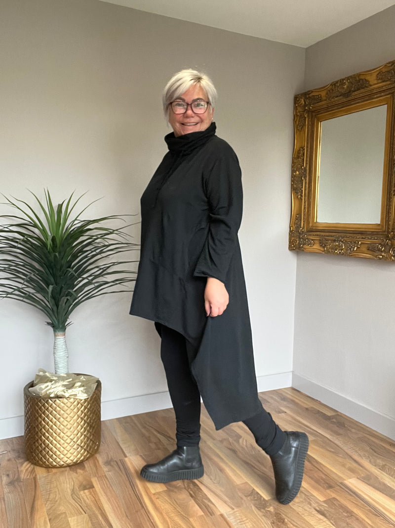 Loose Cowl Neck Tunic