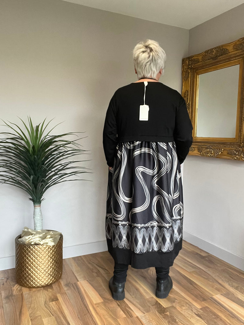 Cocoon Silk Feel Dress