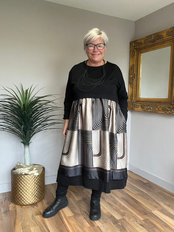 Cocoon Silk Feel Dress
