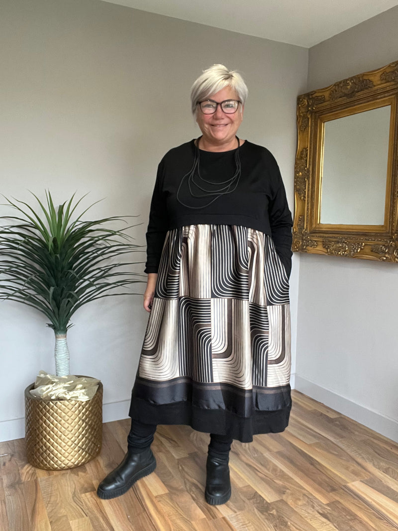 Cocoon Silk Feel Dress