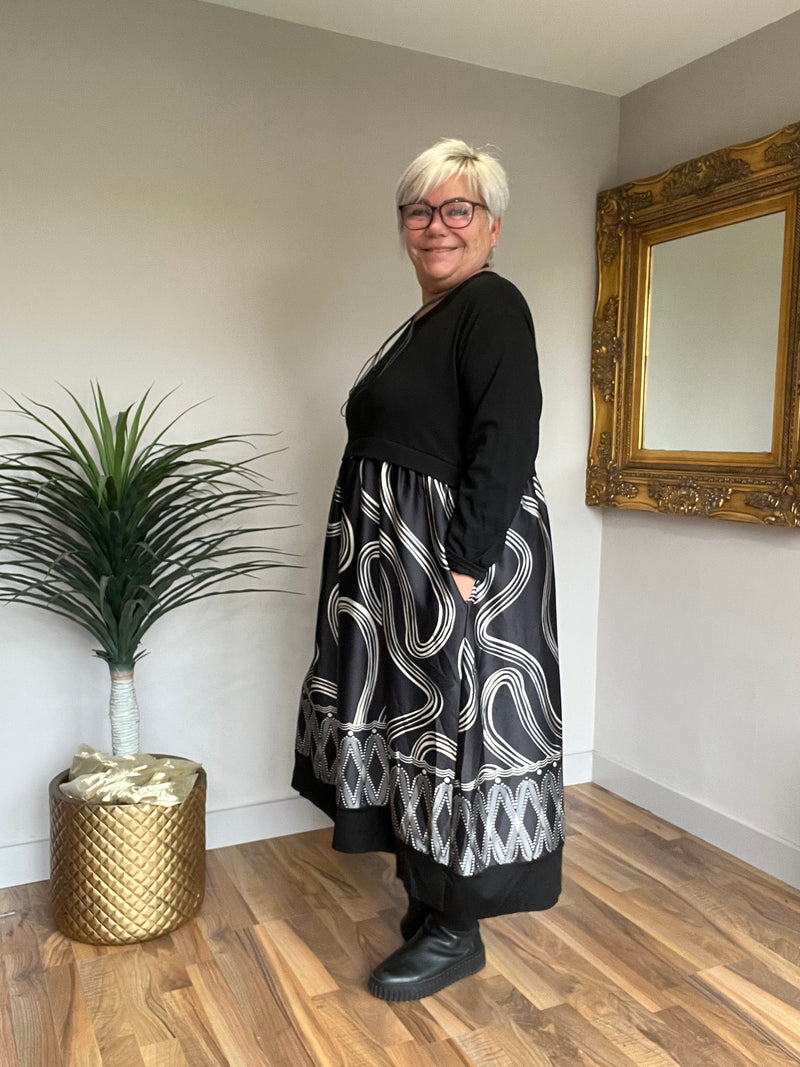 Cocoon Silk Feel Dress
