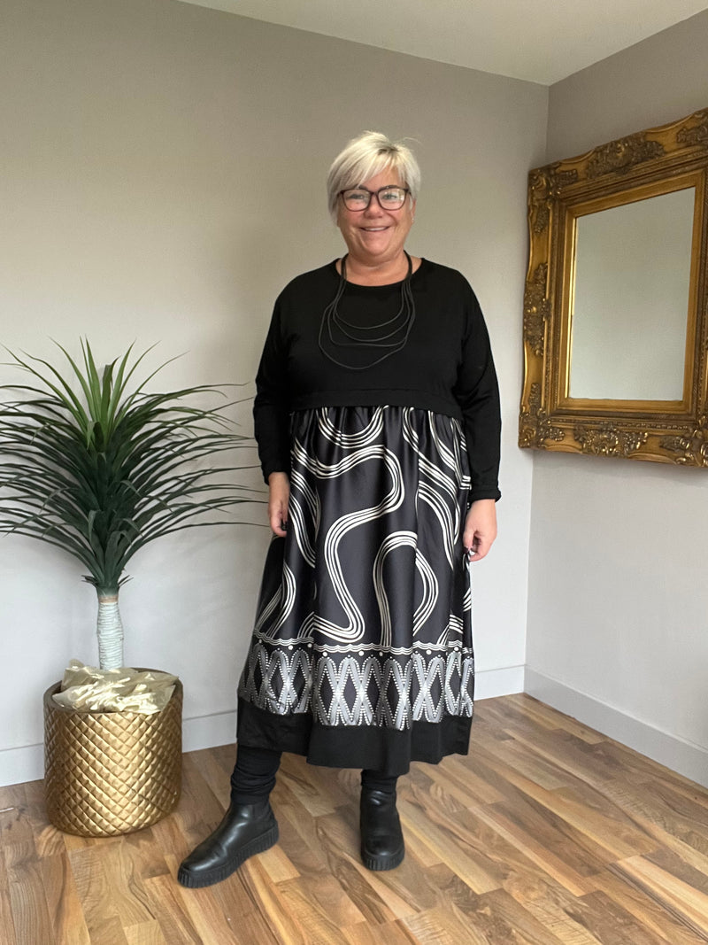 Cocoon Silk Feel Dress
