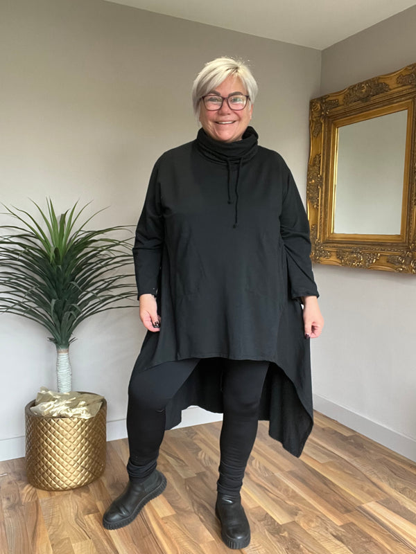 Loose Cowl Neck Tunic