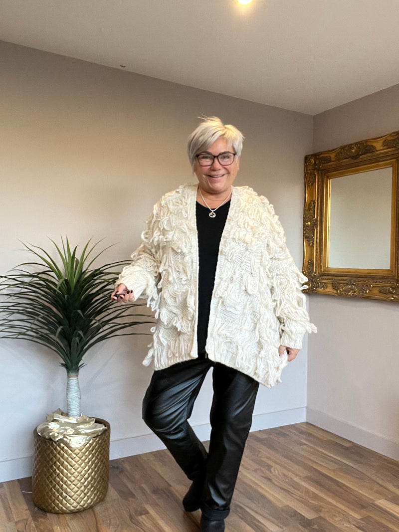 Fringe Edge to Edge Cardigan