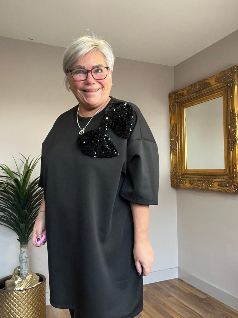 Bow Detail Sweat Top