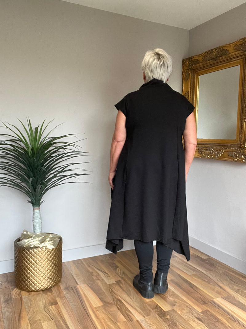 Unique Pu Dress with Necklace