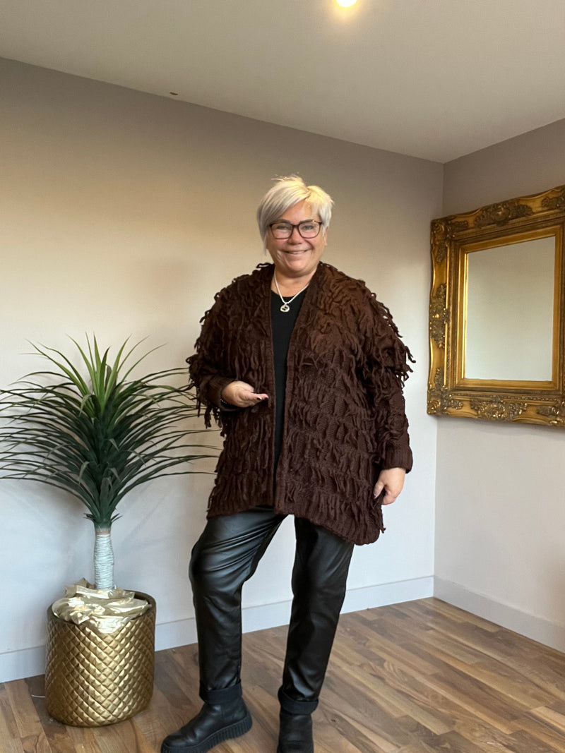 Fringe Edge to Edge Cardigan