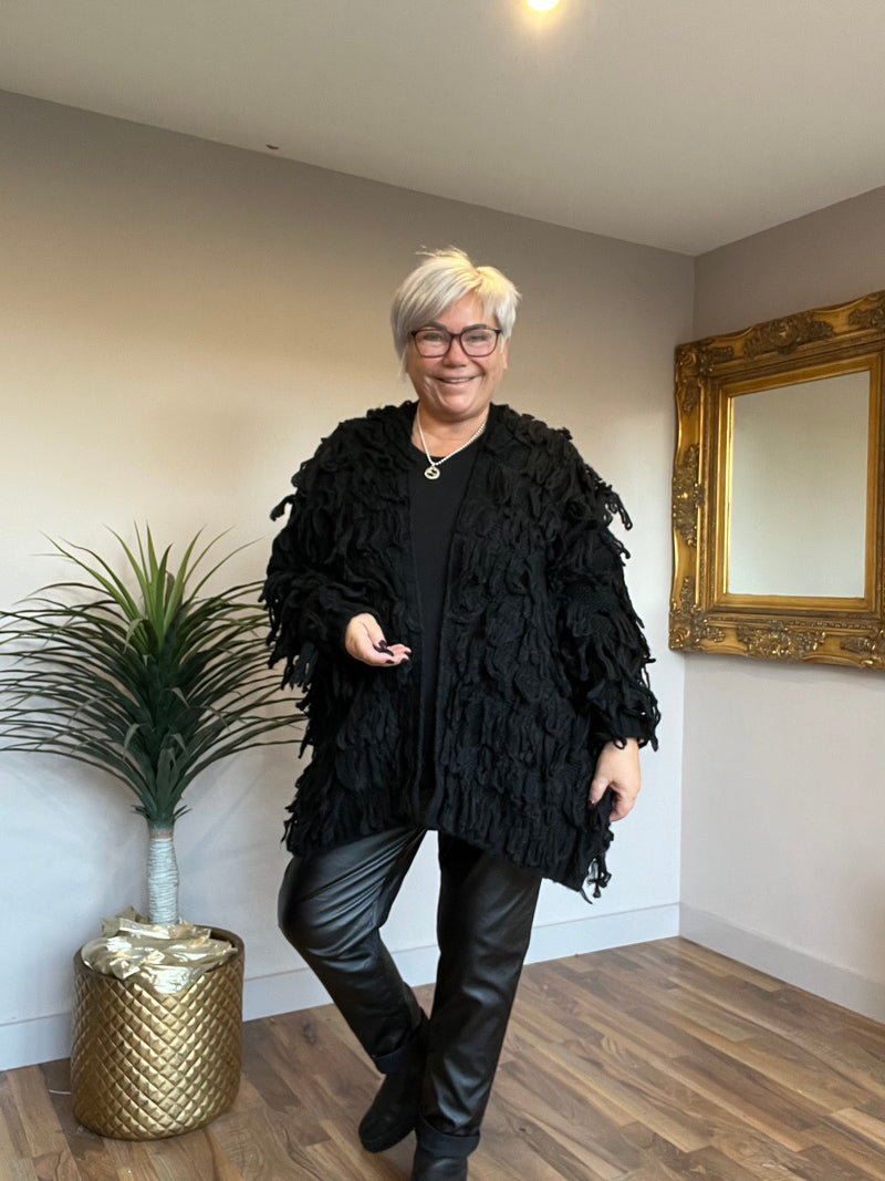 Fringe Edge to Edge Cardigan