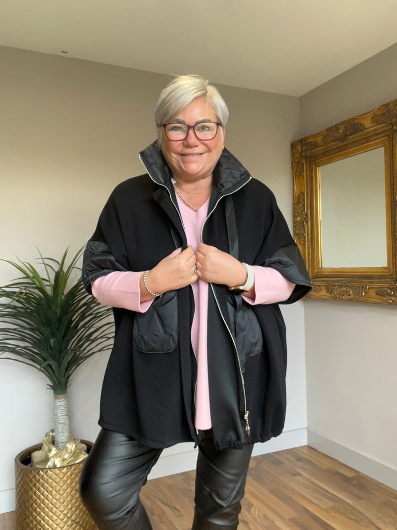 Lightweight Quilted Trim Jacket