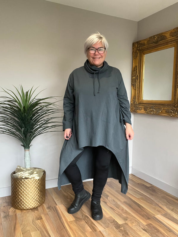Loose Cowl Neck Tunic