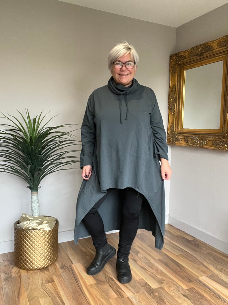 Loose Cowl Neck Tunic