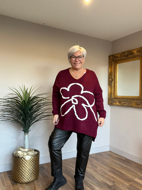 Flora Flower Lightweight Knit Jumper