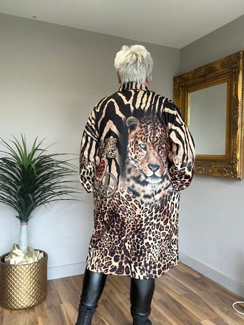 Leopard/Love Coat