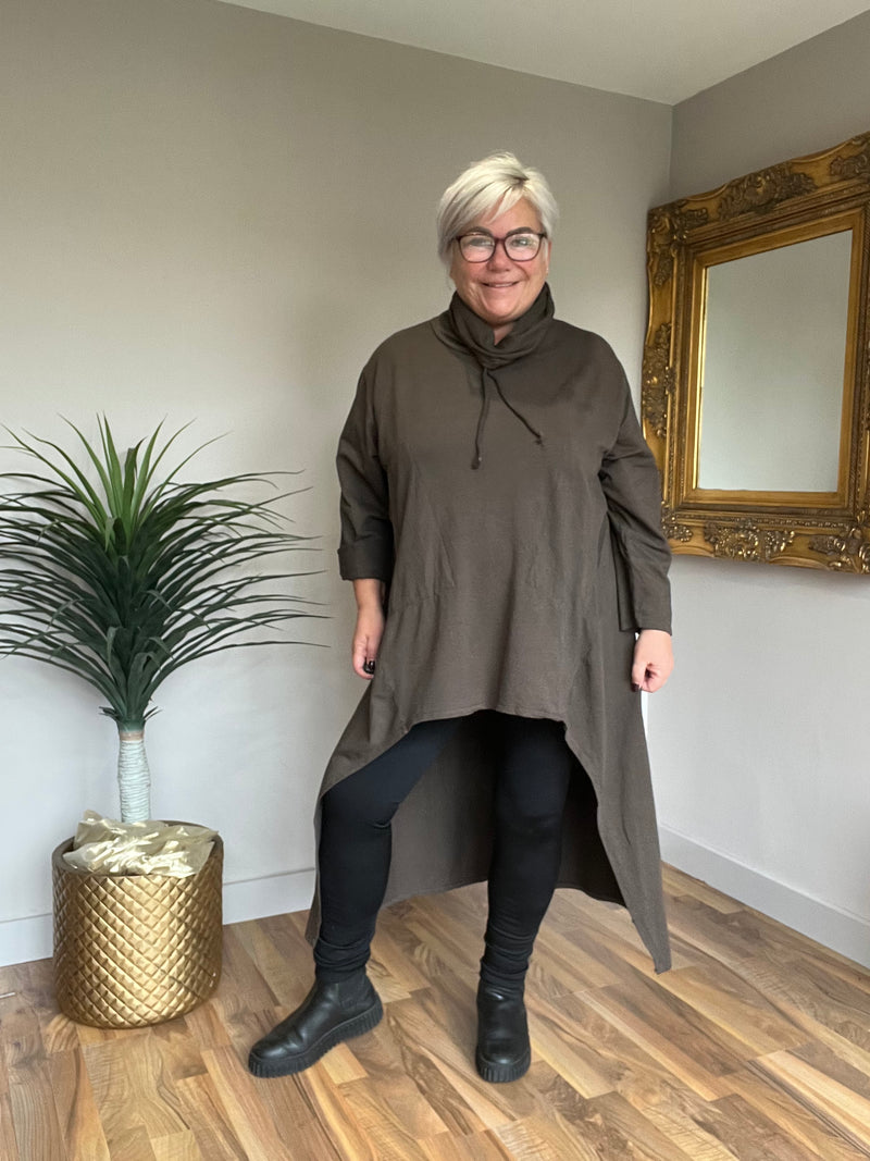 Loose Cowl Neck Tunic