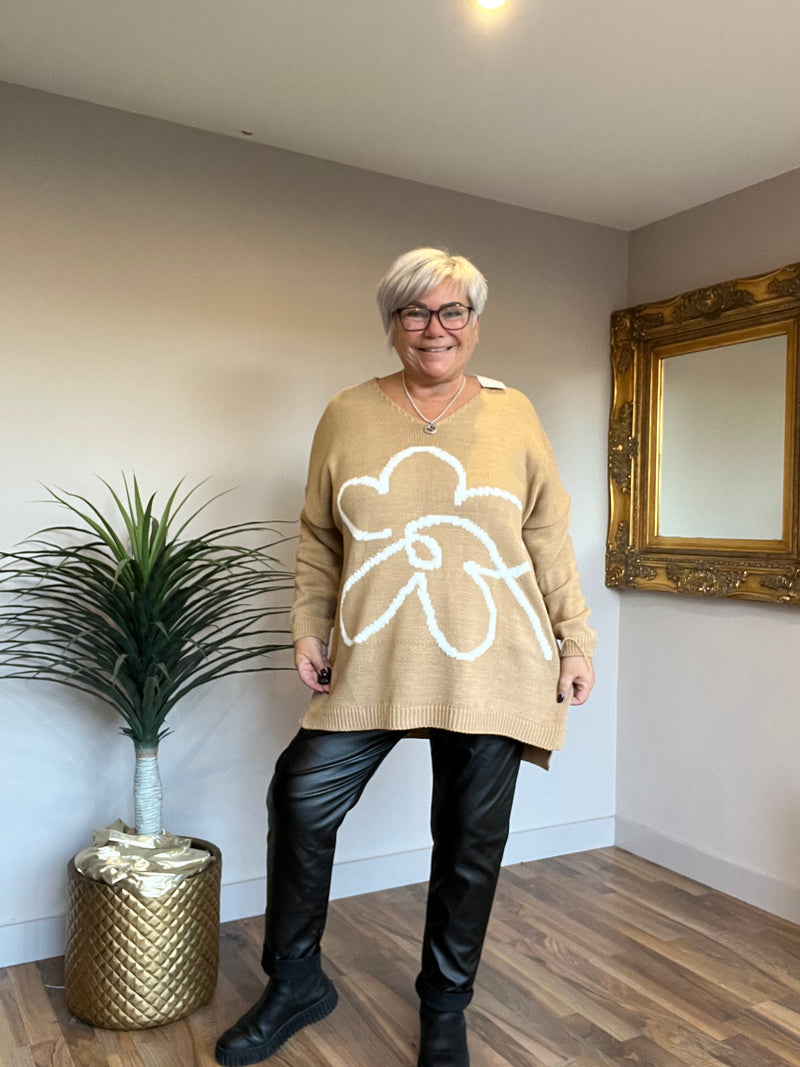 Flora Flower Lightweight Knit Jumper