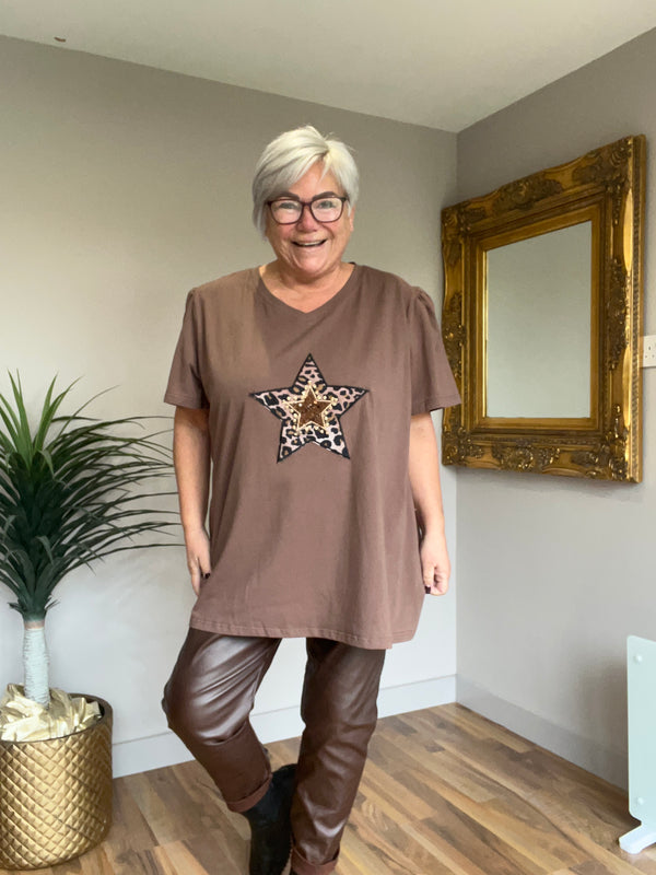 Puff Sleeved T-shirt - Star