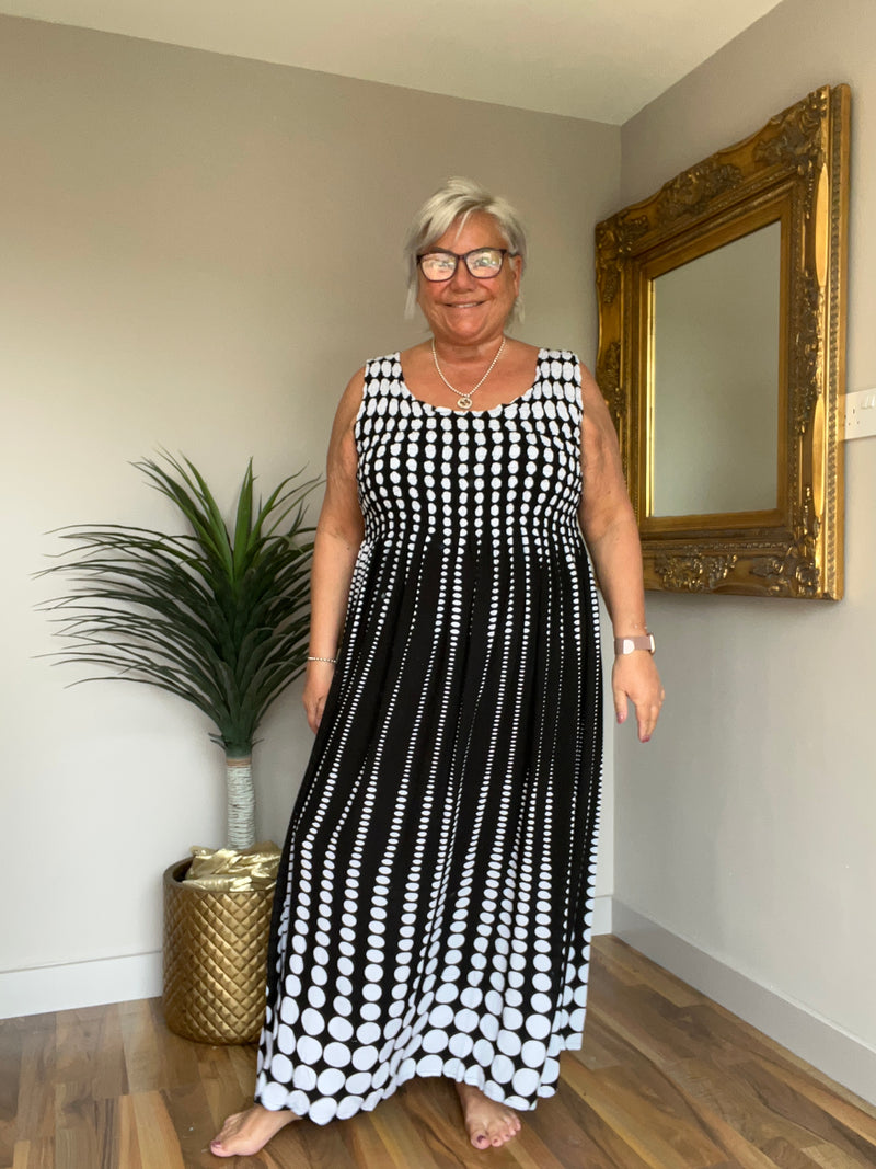 Dotty Sleeveless Dress