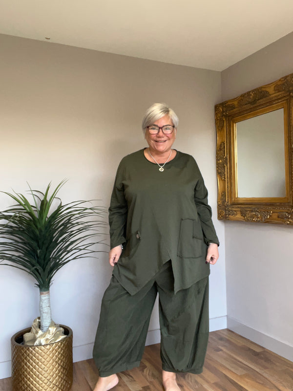 Khaki Two Piece Co-Ord