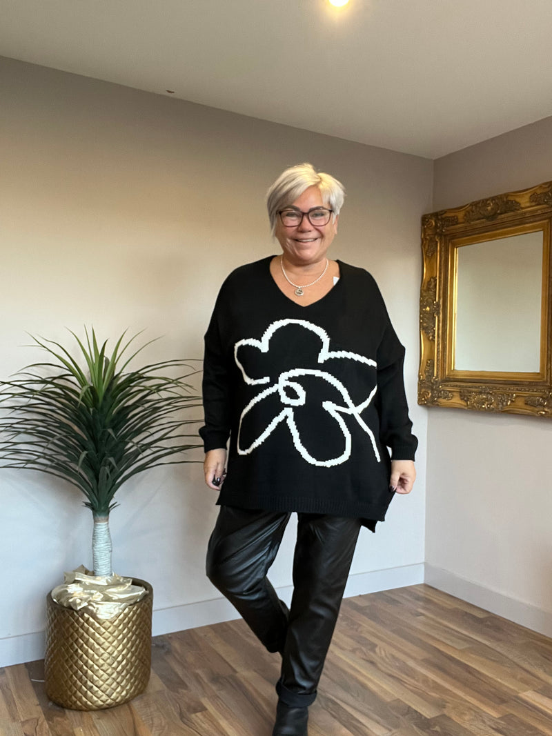 Flora Flower Lightweight Knit Jumper