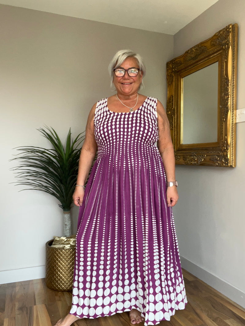 Dotty Sleeveless Dress