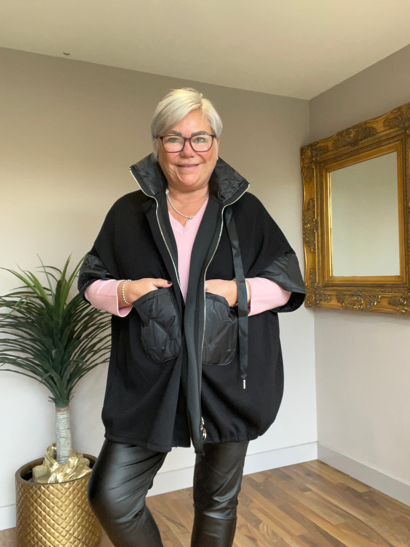 Lightweight Quilted Trim Jacket