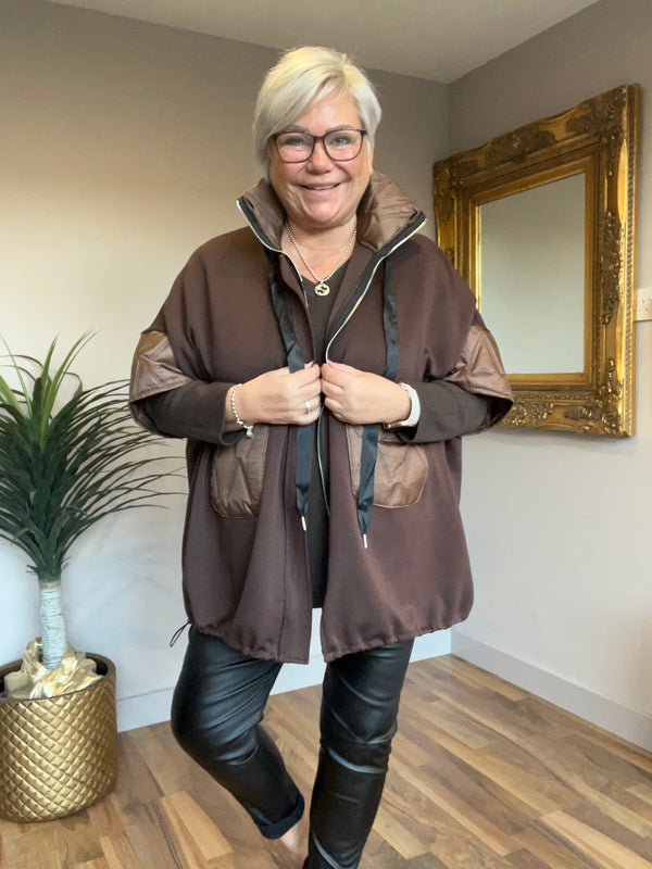 Lightweight Quilted Trim Jacket