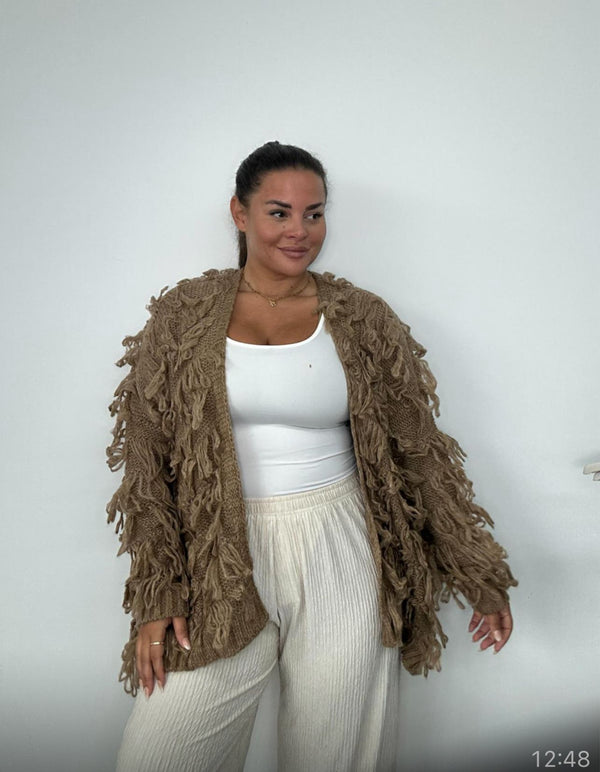 Fringe Edge to Edge Cardigan
